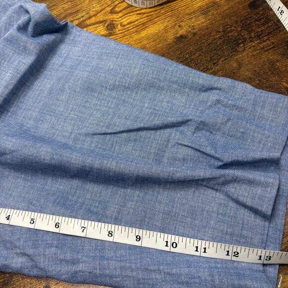 Talbots Womens Size 6 Perfect Shorts 13" Inseam Chambray Blue Preppy Summer - Picture 5 of 10